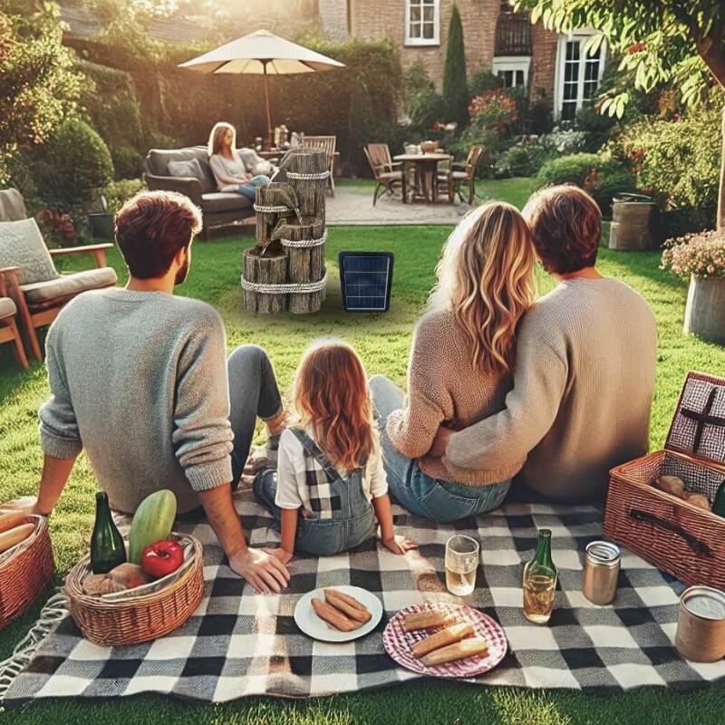 Zahradní solární fontána BestBerg SF-243